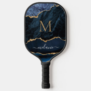 Raquette De Pickleball Marine Blue Gold Personnalisé Pickleball Paddle Ca