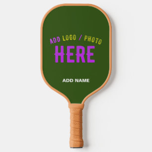 RAQUETTE DE PICKLEBALL MARQUE MODERNE MODERNE VERTE DE FORÊT MODERNE VÉRI