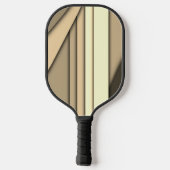 Raquette De Pickleball Marron monochrome moderne (Verso)