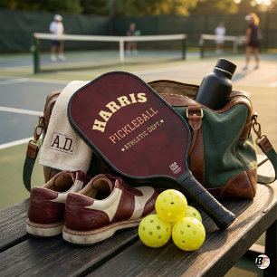 Raquette De Pickleball Marron Personnalisé Collégial Personnaliser avec N