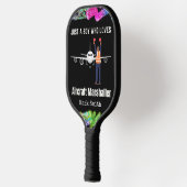 Raquette De Pickleball Marshaller d'aéronef Juste un garçon Drôle de dire (Gauche)