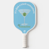 Raquette De Pickleball Martini de chiche personnalisée Dink O'Clock - Ble (Recto)