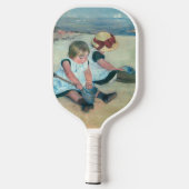 Raquette De Pickleball Mary Cassatt - Enfants jouant sur la plage (Verso)