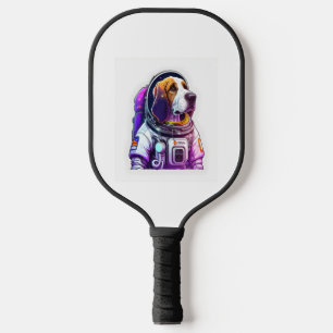 Raquette De Pickleball Mascotte de chien Astronout
