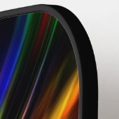 Raquette De Pickleball Masculine de néon brillant Initiales modernes (Détail gauche)