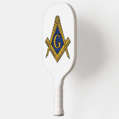 Raquette De Pickleball Masonic Freemasons Carré et boussole (Gauche)