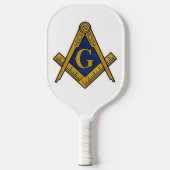 Raquette De Pickleball Masonic Freemasons Carré et boussole (Recto)
