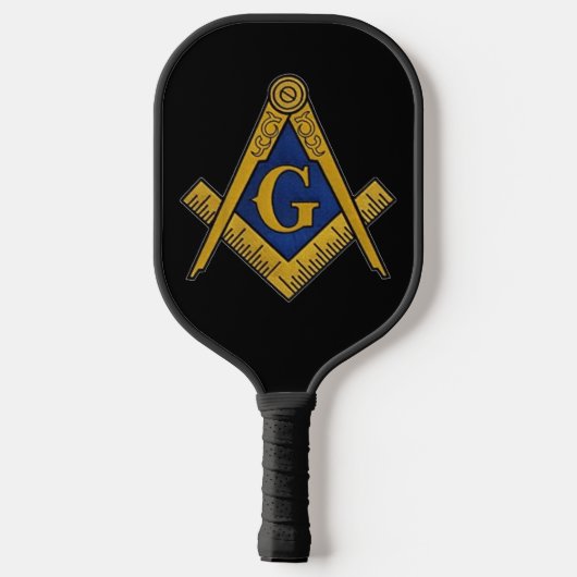 Raquette De Pickleball Masonic Freemasons Carré et boussole (Verso)