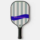 Raquette De Pickleball Master of Pickleball Paddle – Blue Wave Stripe (Verso)