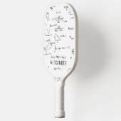 Raquette De Pickleball Mathématiques Noir Blanc Science (Gauche)