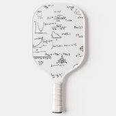 Raquette De Pickleball Mathématiques Noir Blanc Science (Verso)
