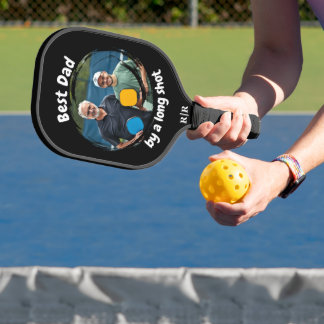 Raquette De Pickleball Meilleur Cadeau Photo Papa | Monogramme Moderne Pe