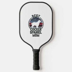 Raquette De Pickleball Meilleur chien mère maman - Vintage Cocker Spaniel