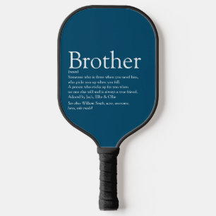 Raquette De Pickleball Meilleur frère du monde Définition Bleu Fun