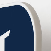 Raquette De Pickleball Meilleur papa jamais | Bold Modern Navy Blue (Détail gauche)