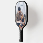 Raquette De Pickleball Meilleur papa Jamais Custom Photo collage Créer Vo (Gauche)