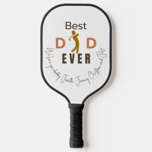 Raquette De Pickleball Meilleur Papa Jamais Nous Vous Aimons Papa Golfer