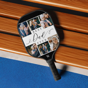 Raquette De Pickleball Meilleur papa Jamais Script Fête des pères 8 Photo