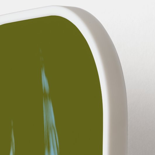 Raquette De Pickleball Meilleure grand-mère, initiales monogrammes, Olive (Détail gauche)