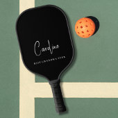 Raquette De Pickleball Meilleure Grand-mère jamais Monogramme Script noir