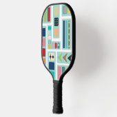 Raquette De Pickleball Mélange moderne du milieu du siècle (Gauche)