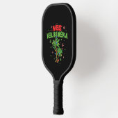 Raquette De Pickleball Mele Kalikimaka Hawaiian Christmas Palm Tree Light (Gauche)