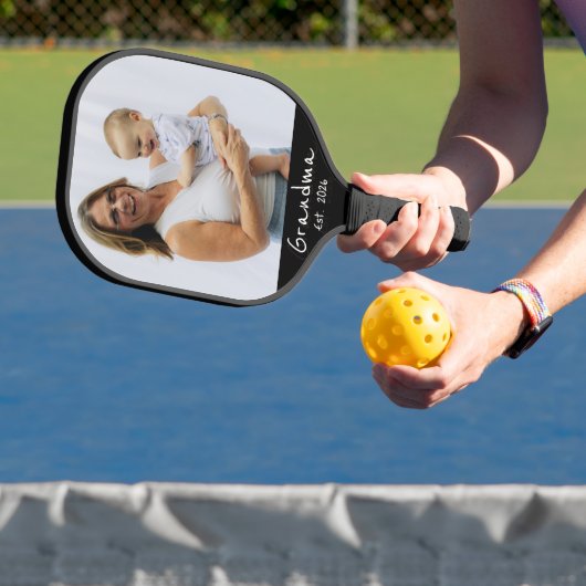 Raquette De Pickleball Mémé a établi un script blanc photo (Insitu)