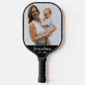 Raquette De Pickleball Mémé a établi un script blanc photo (Verso)