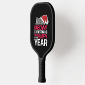 Raquette De Pickleball Meowy Christmas and Happy New Year (Gauche)