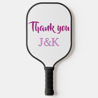 Raquette De Pickleball Merci d'ajouter l'initiale du nom du couple lettre