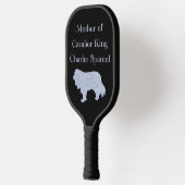 Raquette De Pickleball Mère de Cavalier King Charles Spaniel Argent (Gauche)