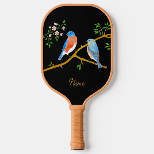Raquette De Pickleball Merles Bleus (Recto)