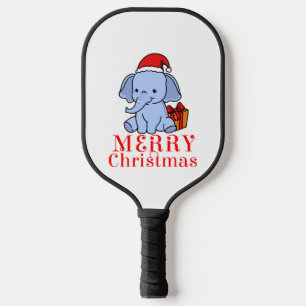 Raquette De Pickleball Merry Christmas Elephant