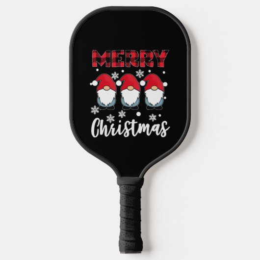 Raquette De Pickleball Merry Christmas Gnome Gnomes Gnomes (Recto)
