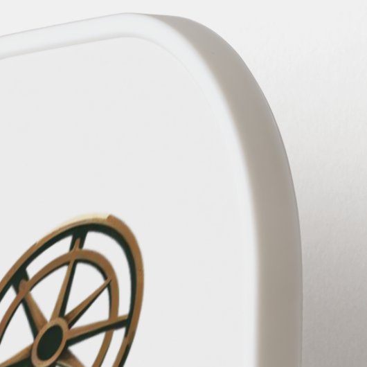 Raquette De Pickleball Merry Christmas steampunk (Détail gauche)