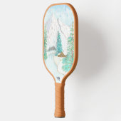Raquette De Pickleball Merveille d'hiver avec texte (Gauche)