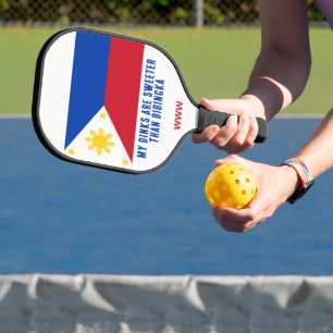 Raquette De Pickleball MES DINK SONT PLUS SUCRÉS QUE BIBINGKA Amusant Phi