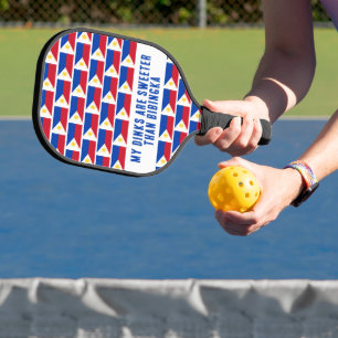 Raquette De Pickleball MES DINK SONT PLUS SUCRÉS QUE BIBINGKA Amusant Phi