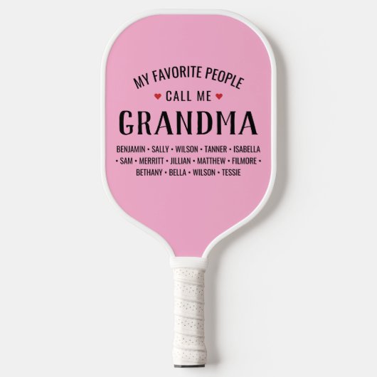 Raquette De Pickleball Mes Gens Favoris M'Appelent Grand-Mère Personnalis (Recto)