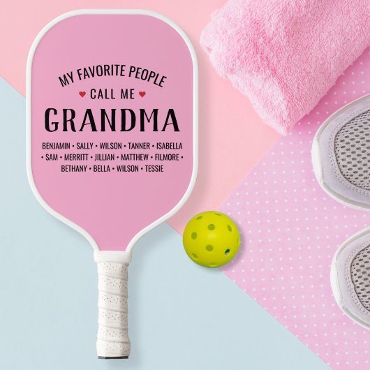 Raquette De Pickleball Mes Gens Favoris M'Appelent Grand-Mère Personnalis