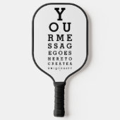 Raquette De Pickleball Message personnalisé de graphique optique (Verso)