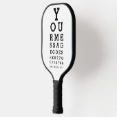 Raquette De Pickleball Message personnalisé de graphique optique (Gauche)