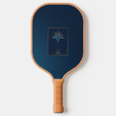 Raquette De Pickleball Midnight Palm Collection Luxe Marine Bleu Logo (Recto)