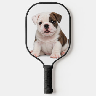 Raquette De Pickleball Mignon chiot Bouledogue Anglais
