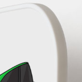 Raquette De Pickleball Mignonne micro-voiture verte (Détail gauche)