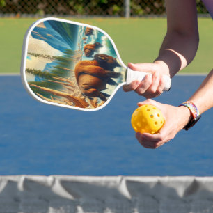 Raquette De Pickleball Migration de bisons majestueux