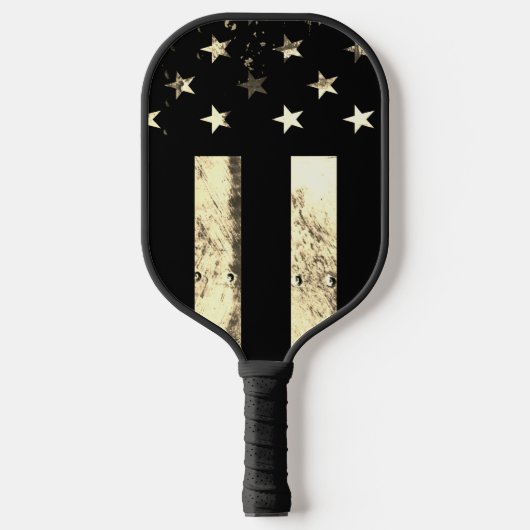Raquette De Pickleball Military Desert Sepia American Flag Custom (Recto)