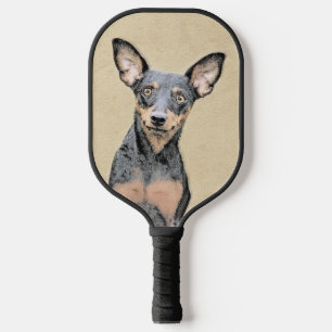 Raquette De Pickleball Miniature Pinscher Peinture mignonne Chien Art ori
