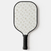 Raquette De Pickleball Minimal Botanical Line Art Pattern (3) (Verso)