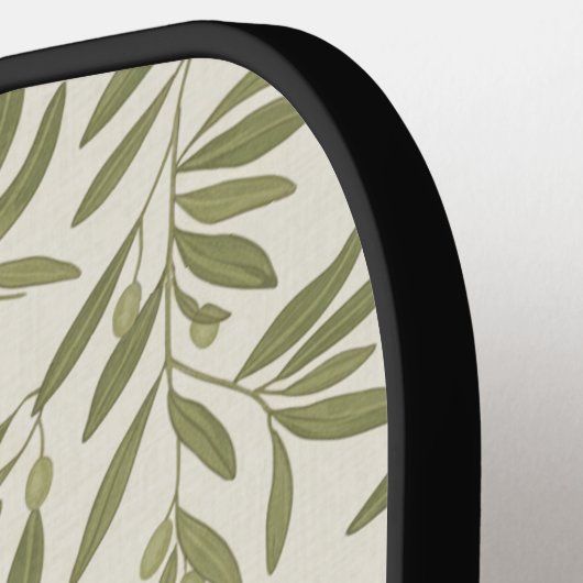 Raquette De Pickleball Minimal Olive Branch Pattern (Détail gauche)